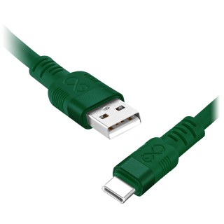 Tabletit ja tarvikkeet // USB-kaapelit // Kabel USB-A - USB-C eXc WHIPPY Pro, 0.9M,60W, szybkie ładowanie, kolor mix ciemny