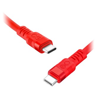 Tahvelarvutid ja tarvikud // USB kaablid // Kabel USB-C - USB-C eXc WHIPPY Pro, 0.9M, 100W, szybkie ładowanie, kolor mix neonowy
