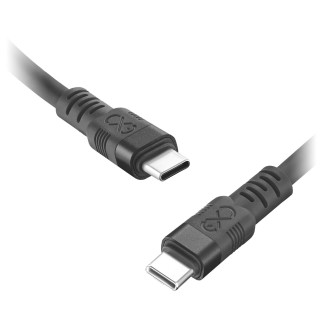 Tabletit ja tarvikkeet // USB-kaapelit // Kabel USB-C - USB-C eXc WHIPPY Pro, 0.9M, 100W, szybkie ładowanie, kolor mix pastelowy