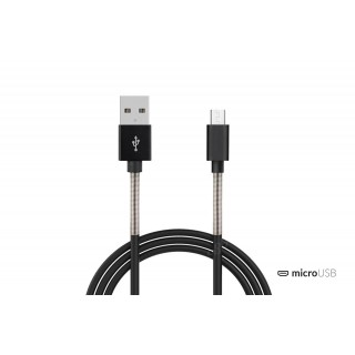 Planšetdatori un aksesuāri // USB Kabeļi // Kabel usb micro usb fulllink 1 m 2.4a amio-01431