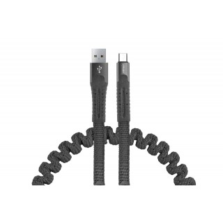 Tablets and Accessories // USB Cables // Kabel usb micro usb sprężynujący 1.2 m uc-12 amio-02529