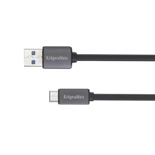 Tabletit ja tarvikkeet // USB-kaapelit // KM0348 Kabel USB wtyk 3.0V - wtyk typu C 5G 1.0 Kruger&Matz