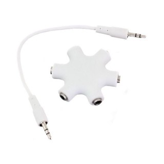 Liittimet // Different Audio, Video, Data connection plug and sockets // AK266 Rozdzielacz słuchawkowy 6 portów