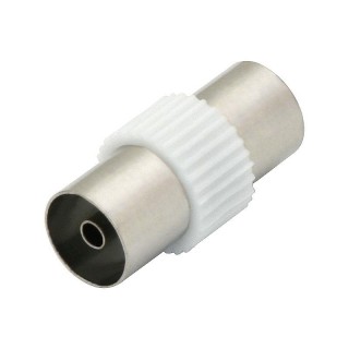 Coaxial cable networks // Connectors, accessories and tools for coaxial cables // 3001# Przejście antenowe: gniazdo-gniazdo plastik