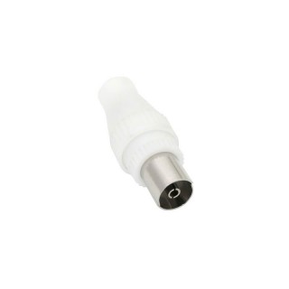 Coaxial cable networks // Connectors, accessories and tools for coaxial cables // 8588#                Gniazdo antenowe proste greckie