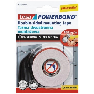 Tooted koju ja aeda // Ehitus- ja paigaldusmaterjalid // Taśma montaż.powerbond w.z.1.5m:19mm     stand62403-00002-01