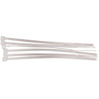 Insulating tapes and tapes // Cable Ties // 59230B Opaski zaciskowe 3,6x300 mm białe 100 sztuk, Mega