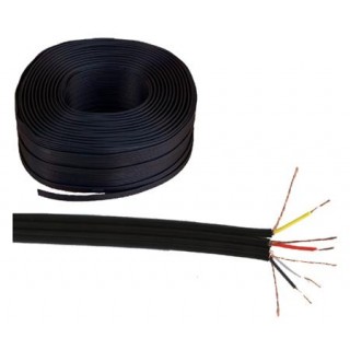 Akustiskais audio sistēmu kabelis un vads. Skaļruņu kabelis // KAB0202 Kabel 4 x rca czarny 