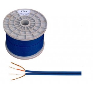 Akustiskais audio sistēmu kabelis un vads. Skaļruņu kabelis // KAB0204 Kabel 2 x rca - 3mm niebieski 