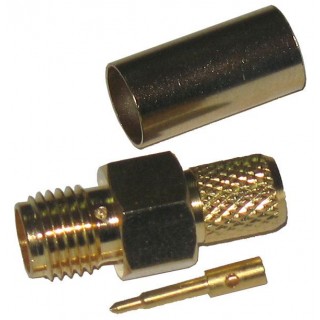 Connectors // Different Audio, Video, Data connection plug and sockets // WTY0601 Wtyk SMA-RP H155 (pin męski) zaciskany złoty