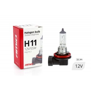 LED-valaistus // Light bulbs for CARS // 01159 Żarówka halogenowa H11 12V 55W filtr UV (E4)
