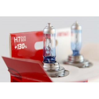 LED valgustus // Light bulbs for CARS // 01406 Zestaw żarówek halogenowych H7 12V 55W LumiTec Limited +130% Duo Box