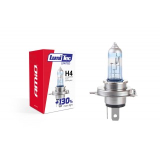 LED valgustus // Light bulbs for CARS // 02132 Żarówka halogenowa H4 12V 60/55W LumiTec Limited +130%
