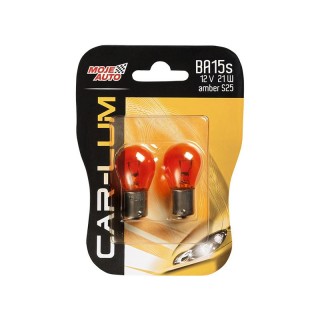 LED-valaistus // Light bulbs for CARS // 52-262# Żarówka baui5s 12v/21w amber(2pak) - virage