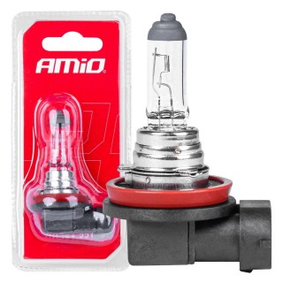 LED valgustus // Light bulbs for CARS // Żarówka halogenowa h11 12v 55w 1szt. blister amio-03365