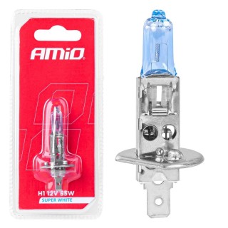 Car and Motorcycle Products, Audio, Navigation, CB Radio // Bulbs and lights for cars // Żarówka halogenowa h1 12v 55w super white 1szt. blister amio-03359