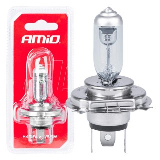 LED-valaistus // Light bulbs for CARS // Żarówka halogenowa h4 12v 60/55w 1szt. blister amio-03361