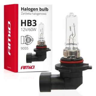 LED Lighting // Light bulbs for CARS // Żarówka halogenowa hb3 12v 65w 9005 amio-01479