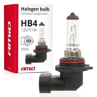 LED-valaistus // Light bulbs for CARS // Żarówka halogenowa hb4 12v 51w 9006 amio-01480