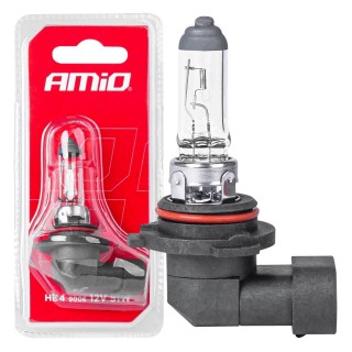 Car and Motorcycle Products, Audio, Navigation, CB Radio // Bulbs and lights for cars // Żarówka halogenowa hb4 9006 12v 51w 1szt. blister amio-03367