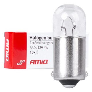 LED valgustus // Light bulbs for CARS // Żarówki halogenowe t4w 12v 4w ba9s 10szt.amio-03370