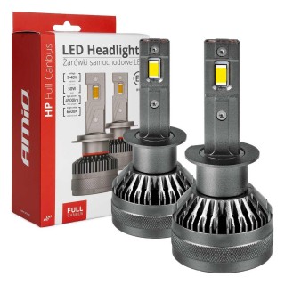 LED valgustus // Light bulbs for CARS // Żarówki samochodowe led seria hp full canbus h1 12v 24v 6500k amio-03671