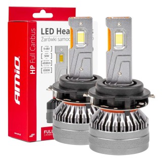 LED valgustus // Light bulbs for CARS // Żarówki samochodowe led seria hp full canbus h7-6 6500k amio-03676