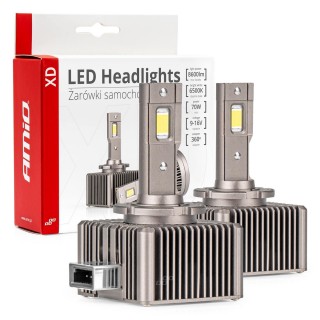 LED-valaistus // Light bulbs for CARS // Żarówki żarniki led seria xd d1s d1r 6500k canbus amio-03310