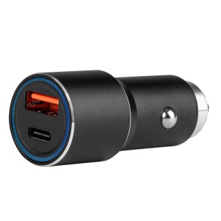 Mobiiltelefonid ja tarvikud // Car chargers // Ładowarka samochodowa aluminiowa pch pro-08 usb-c + usb 38w 12v 24v amio-02934