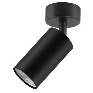 Apgaismojums LED // New Arrival // Lampa ścienno-sufitowa Maclean, punktowa, ruchoma, aluminiowa, 1xGU10, 55x100mm, kolor czarny mat, MCE451 B
