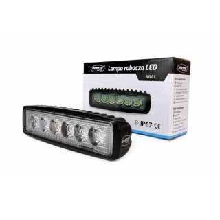 LED apšvietimas // Lemputės AUTOMOBILIMS // 01612 Lampa robocza WL01 18W Flat 9-60V  