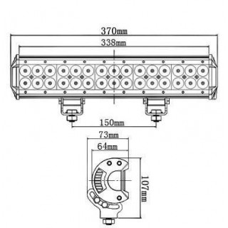 Apgaismojums LED // Auto spuldzes // 1923 Panel świetlny LED Noxon Bar Cree 90W D30