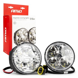 LED valgustus // Light bulbs for CARS // Światła do jazdy dziennej drl 510hp amio-01524