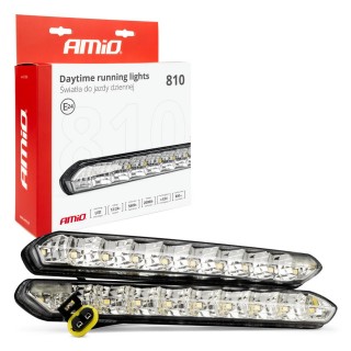 LED valgustus // Light bulbs for CARS // Światła do jazdy dziennej drl 810 ver.2 amio-01266