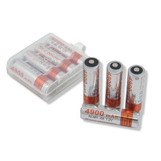 Baterijas, akumulatori, barošanas bloki un adapteri // Baterijas un lādētāji uz pasūtījumu // BC56A 4 x akumulator AA Star Power  4900mAh Ni-MH