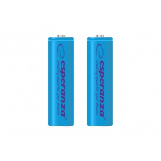 Baterijas, akumulatori, barošanas bloki un adapteri // Baterijas un lādētāji uz pasūtījumu // EZA103B Esperanza akumulatorki ni-mh aa 2000mah 2szt. niebieskie
