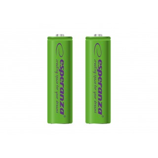 Baterijas, akumulatori, barošanas bloki un adapteri // Baterijas un lādētāji uz pasūtījumu // EZA103G Esperanza akumulatorki ni-mh aa 2000mah 2szt. zielone