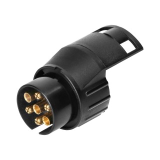 Car and Motorcycle Products, Audio, Navigation, CB Radio // Car Electronics Components : Installation Cables : Fuses : Connectors // Adapter gniazda przyczepy 7/13-pinowy, tworzywo, 12/24V