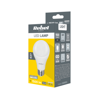 LED apšvietimas // New Arrival // Lampa LED Rebel A60 12W,  E27, 4000K, 230V