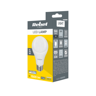 Apgaismojums LED // New Arrival // Lampa LED Rebel A60 12W, E27, 6500K, 230V
