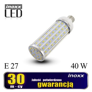 Apgaismojums LED // New Arrival // Żarówka e27 led corn 40w metalowa 6000k zimna