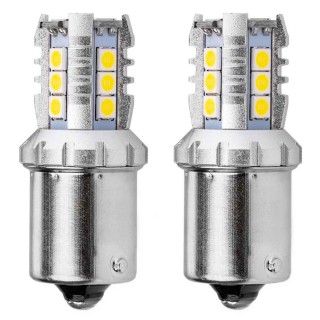 Car and Motorcycle Products, Audio, Navigation, CB Radio // Bulbs and lights for cars // Żarówki led canbus 3030 16smd 1156 ba15s p21w r10w r5w white 12v 24v amio-02796