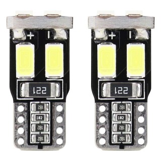 Car and Motorcycle Products, Audio, Navigation, CB Radio // Bulbs and lights for cars // Żarówki led canbus 6smd 5730 t10 w5w white amio-01622