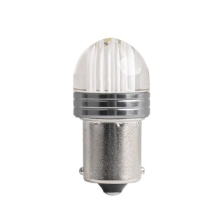LED valgustus // Light bulbs for CARS // Żarówki led standard p21w 9smd 12v clear white 100 szt amio-02954