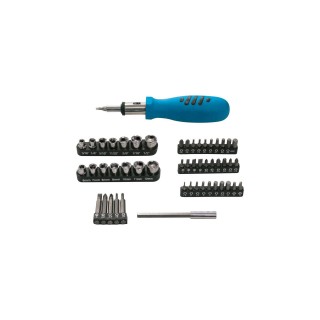 Home and Garden Products // Hand Tools and Hand Tool Sets // 10055 Wkrętak z końcówkami i nasadkami, 52 elementy, Mega