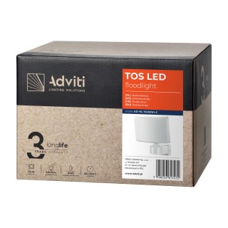 Светодиодное oсвещение // New Arrival // TOS LED 30W naświetlacz ogrodowy LED, 2200lm, IP65, 4000K, PC, biały