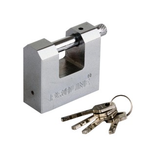 24261 Kłódka 60mm żeliwna trzpień hartowana klucz frezowany, Proline