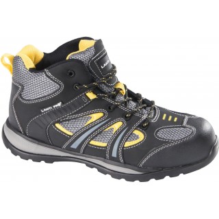 Shoes, clothes for Work | Personal protective equipment // Shoes, sandals and Wellington boots // Trzewiki nubuk/dzian. czarno-żółte, s1p sra, "39", ce, lahti