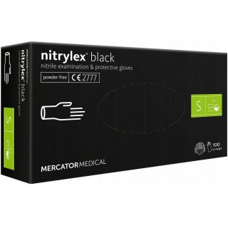Isikukaitsevahendid | Kaitseprillid, Kiivrid, Hingamismaskid // Rękawice nitrylowe czarne mercator nitrylex black rozmiar s 100 szt.