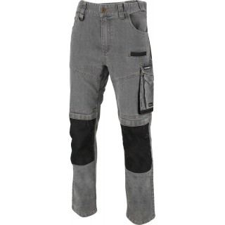 Darba, aizsardzības, augstas redzamības apģērbi // Spodnie jeansowe szare stretch ze wzmocn., "xl", ce, lahti